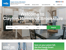 Tablet Screenshot of claytonhomesbrookshire.com